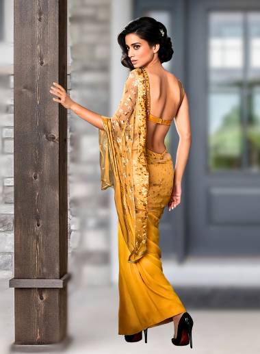 Final Shriya Sam 4 saree backview